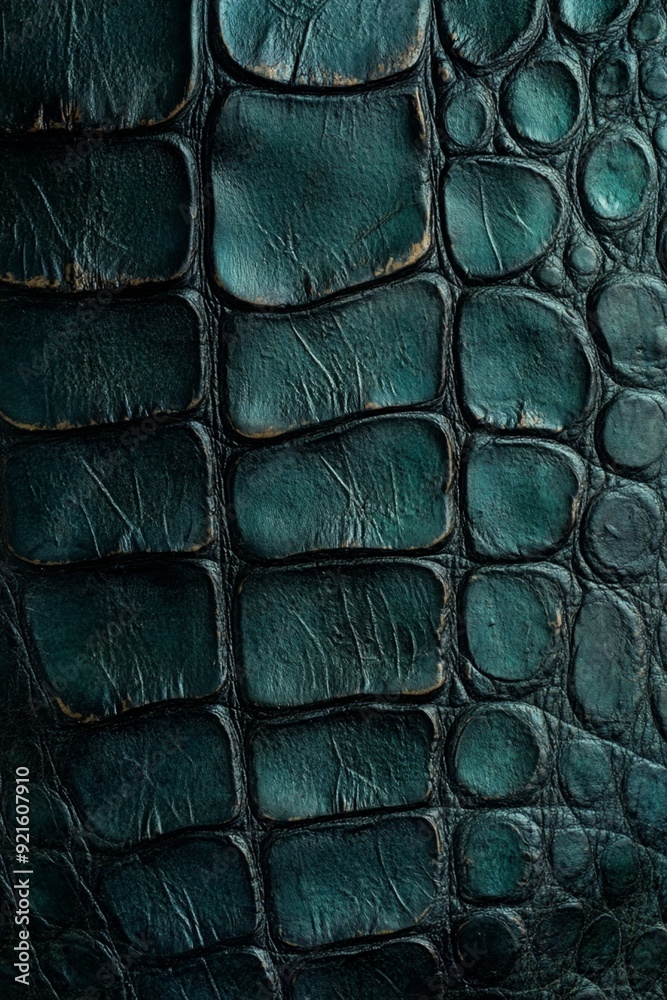 Fototapeta premium ワニの皮の接写の縦画像