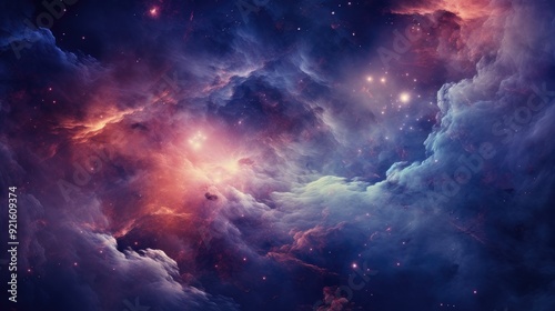 beautiful space, galaxy background