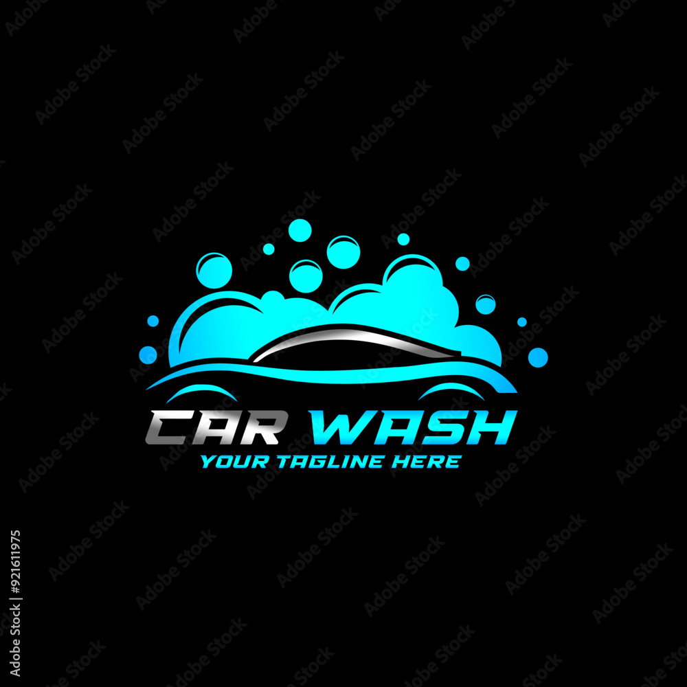 Auto detailing car wash logo. Automotive logo Auto detailing car wash logo. Automotive logo