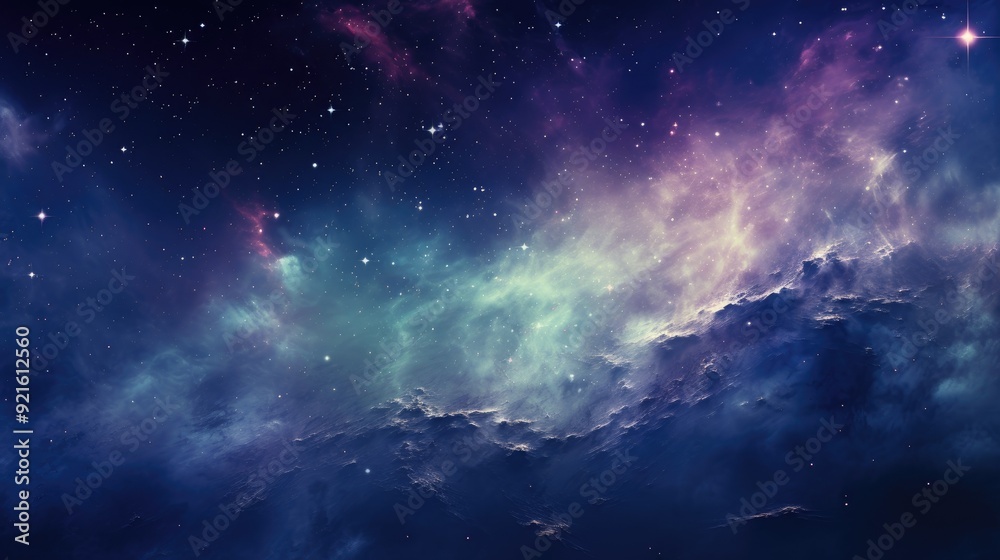 Obraz premium beautiful space, galaxy background