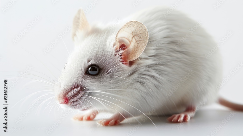 Close-up of a White Mouse Close-up of a White Mouse