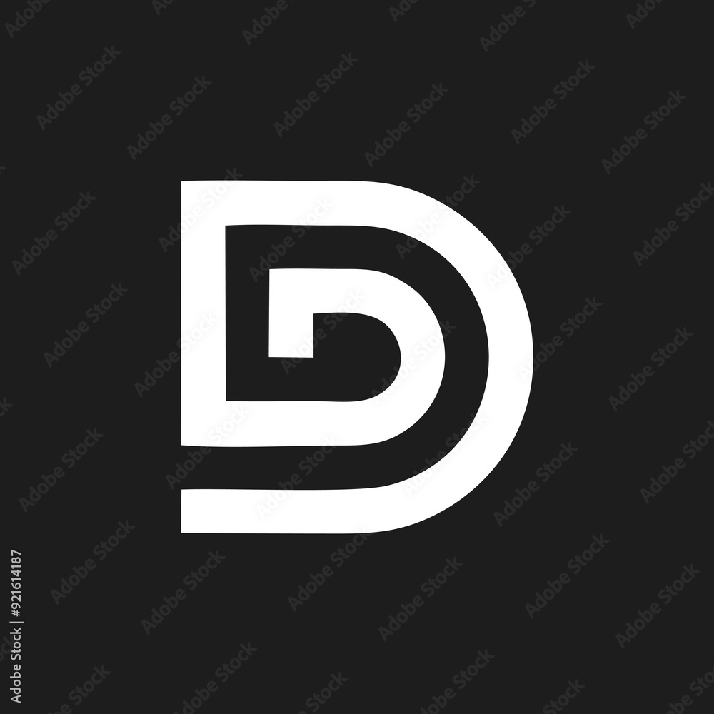 DD logo initial letter design template vector DD logo initial letter design template vector