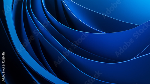 Abstract blue wave design with flowing lines and a digital texture
