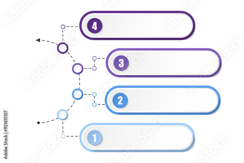 Blue tone circle infographic with 4 steps, process or options.