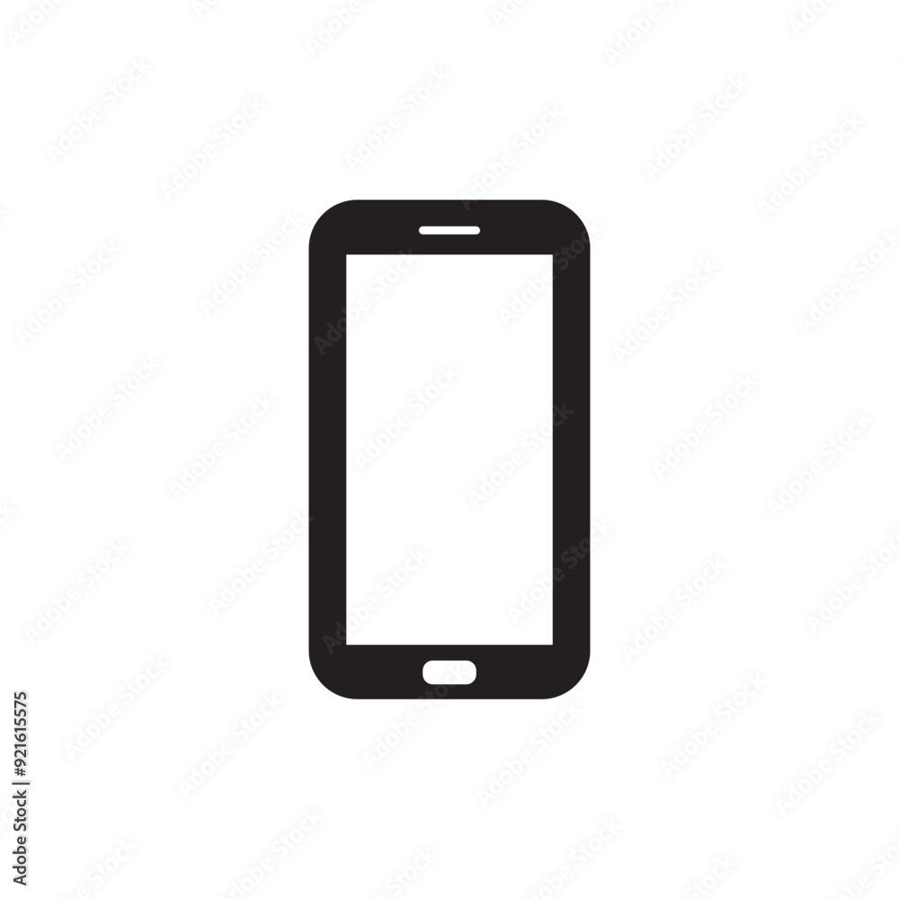 handphone silhouette icon design template handphone silhouette icon design template