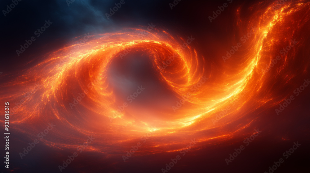 Fiery Vortex: A mesmerizing swirl of flames dances against a dark backdrop, creating an abstract and powerful image. This digital art evokes heat, passion, and a sense of energy. Fiery Vortex: A mesmerizing swirl of flames dances against a dark backdrop, creating an abstract and powerful image. This digital art evokes heat, passion, and a sense of energy.