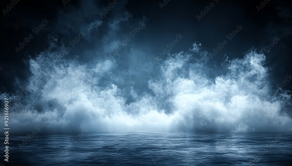 Dark overcast sky, wet horizon, ominous storm approaching generated by AI Dark overcast sky, wet horizon, ominous storm approaching generated by AI