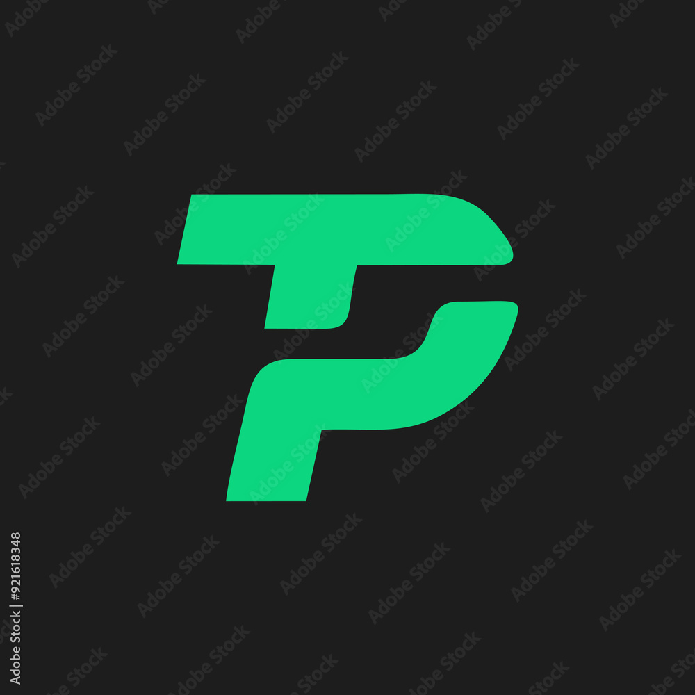 Abstract letter TP logo. This logo icon incorporate with abstract shape in the creative way. Abstract letter TP logo. This logo icon incorporate with abstract shape in the creative way.