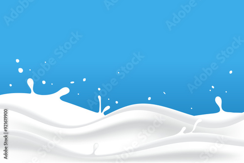 wavy milk or yogurt liquid background
