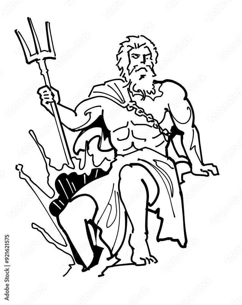 Fototapeta premium ギリシャ神話の神-ポセイドン