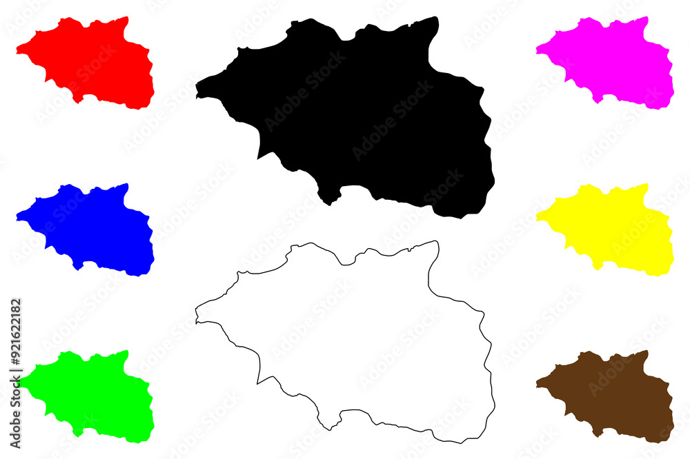 Cankiri (Provinces of the Republic of Turkey) map vector illustration, scribble sketch Çankiri ili map Cankiri (Provinces of the Republic of Turkey) map vector illustration, scribble sketch Çankiri ili map