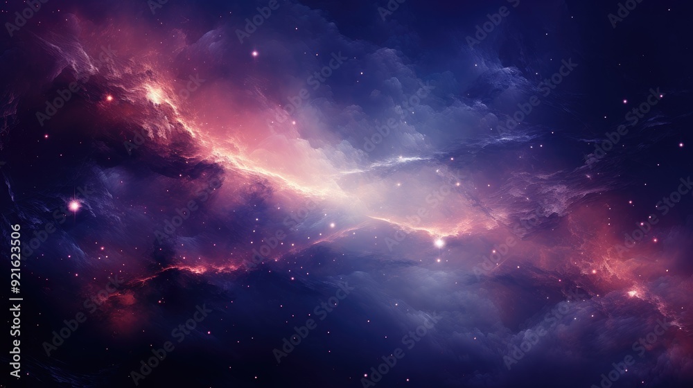 Obraz premium beautiful space, galaxy background