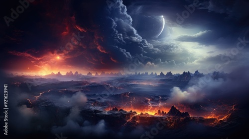 beautiful space, galaxy background