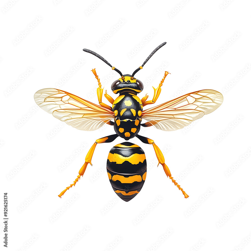 Photography of a Detailed Wasp Insect a Plain Transparent isolated png Background Photography of a Detailed Wasp Insect a Plain Transparent isolated png Background