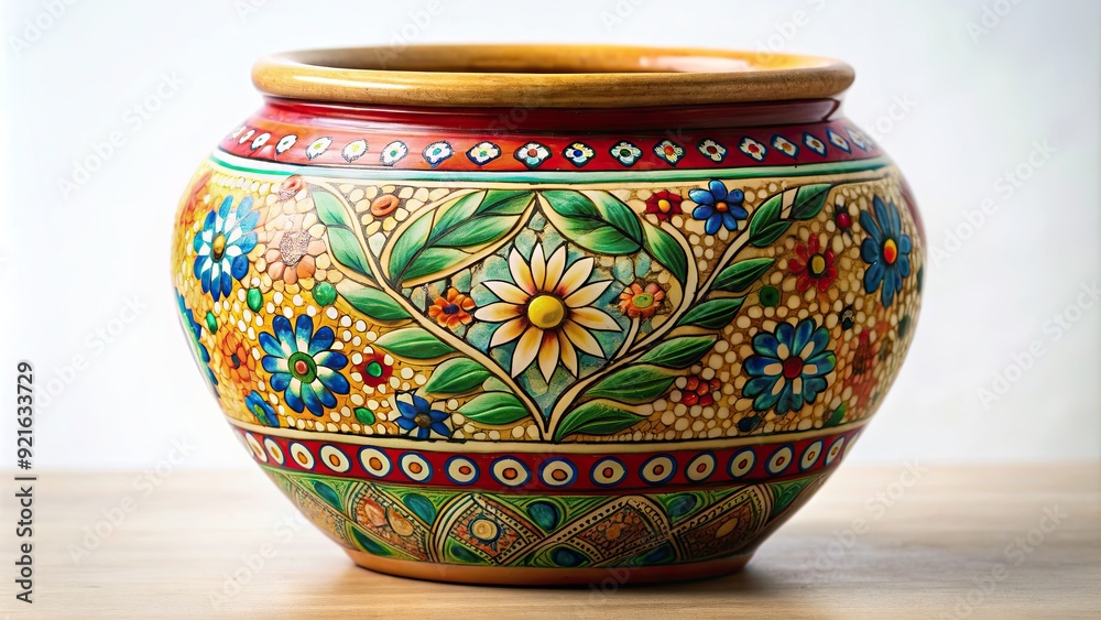 Painting on ceramic pottery, ceramic, pottery, painting, art, craft, decoration, design, colorful, handmade, brush