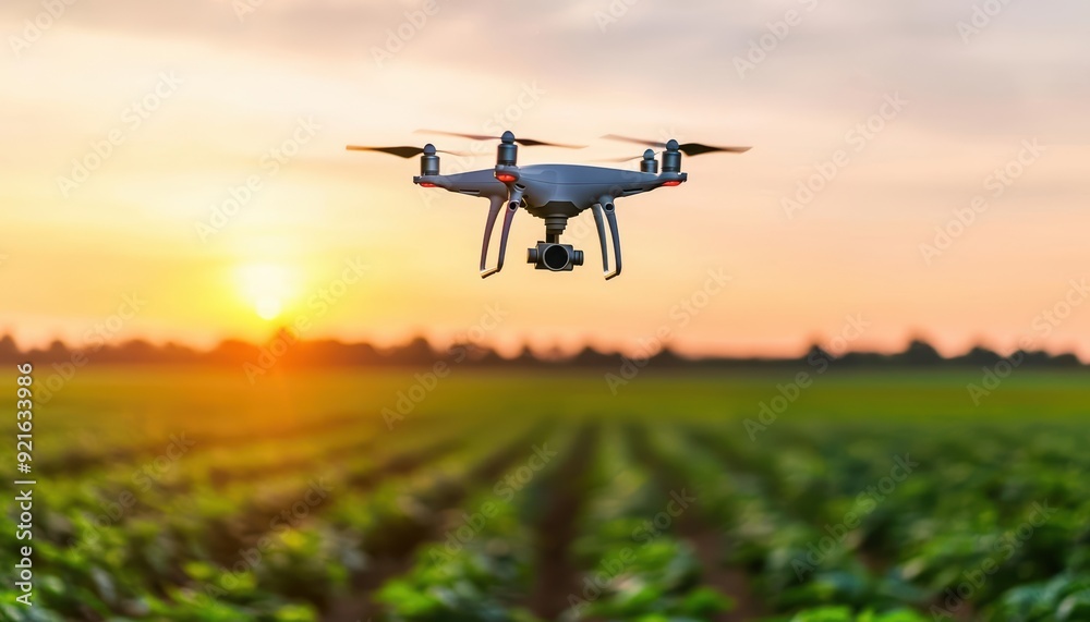 A hightech drone flying over a 5Gconnected farm, sending realtime data to a farmers tablet, with lush fields and clear skies in the background A hightech drone flying over a 5Gconnected farm, sending realtime data to a farmers tablet, with lush fields and clear skies in the background