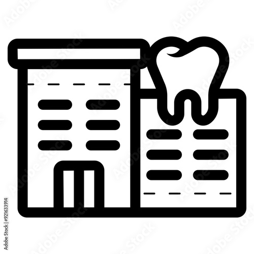 dental clinic building icon