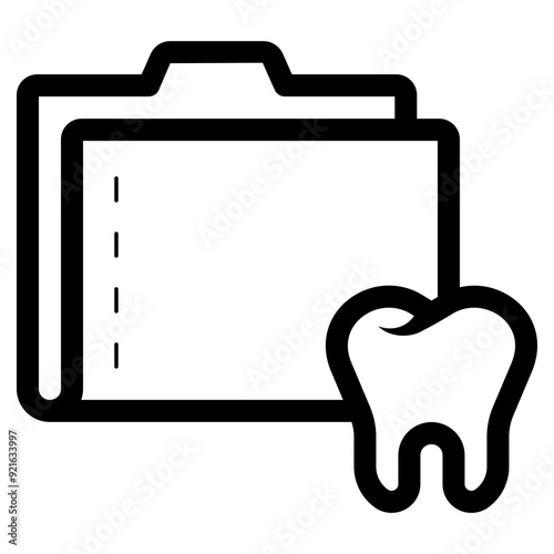 dental record folder icon