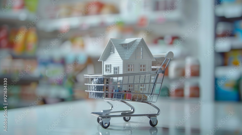 custom made wallpaper toronto digitalA Model Home in a Shopping Cart - A Concept of Affordable Housing