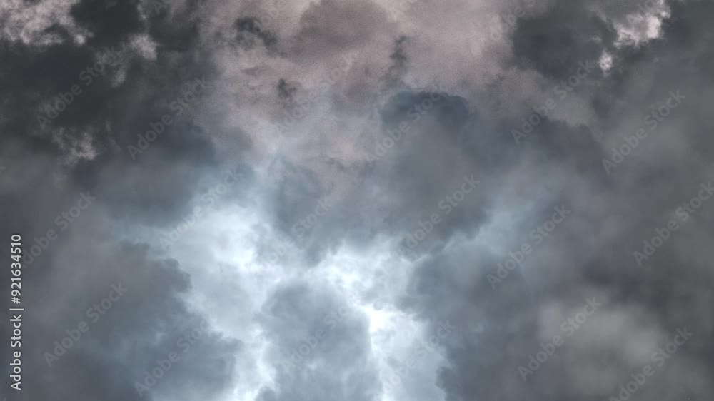 view of Cloud with lightning and thunderstorms view of Cloud with lightning and thunderstorms
