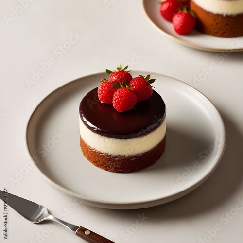 strawberry and chocolate cake