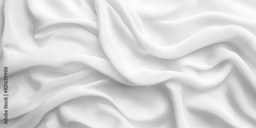 Abstract white and gray color background with satin, fabric, cloth texture, wave line pattern, 3D illustration. Abstract white and gray color background with satin, fabric, cloth texture, wave line pattern, 3D illustration.