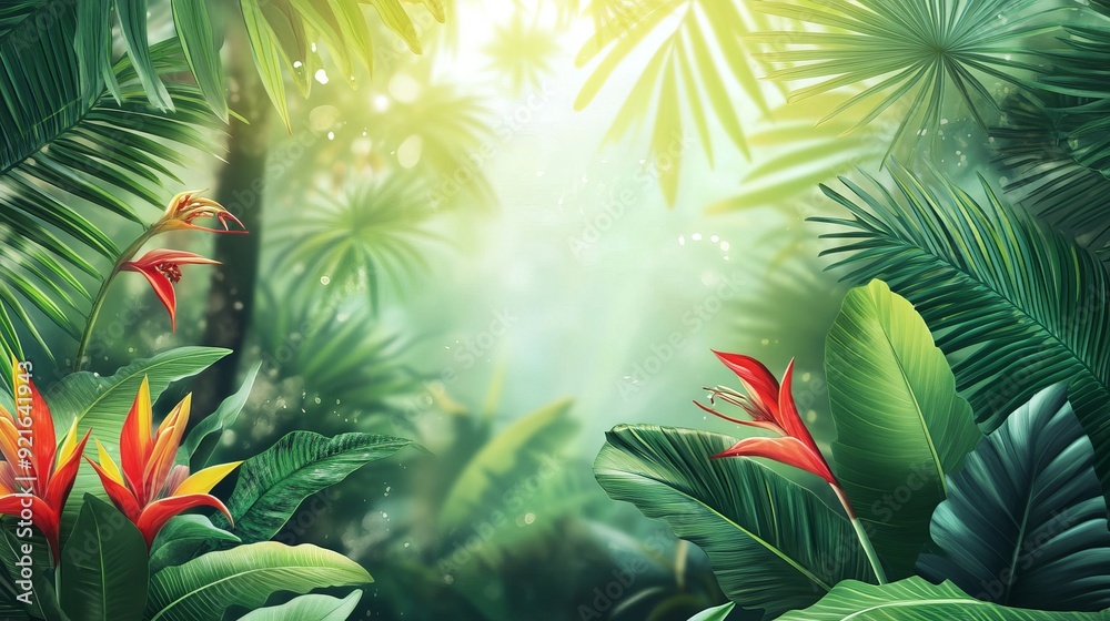 A beautiful tropical background. A beautiful tropical background.