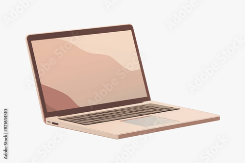 Modern laptop with minimalist design