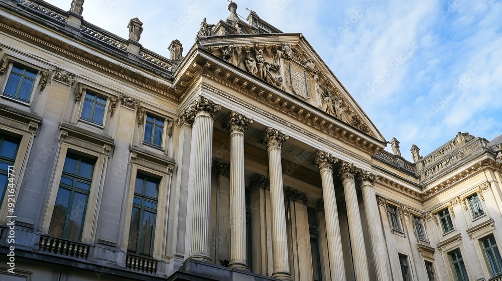 The Palace of Justice in Brussels, Belgium, is a grand and imposing architectural landmark. The Palace of Justice in Brussels, Belgium, is a grand and imposing architectural landmark.