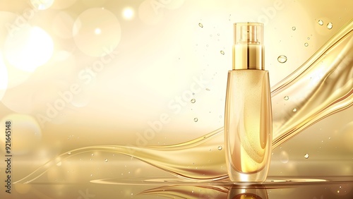 Yellow cosmetic perfume for beauty brand