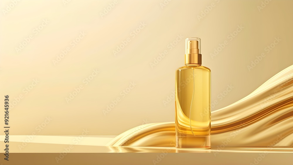 Yellow cosmetic perfume for beauty brand
