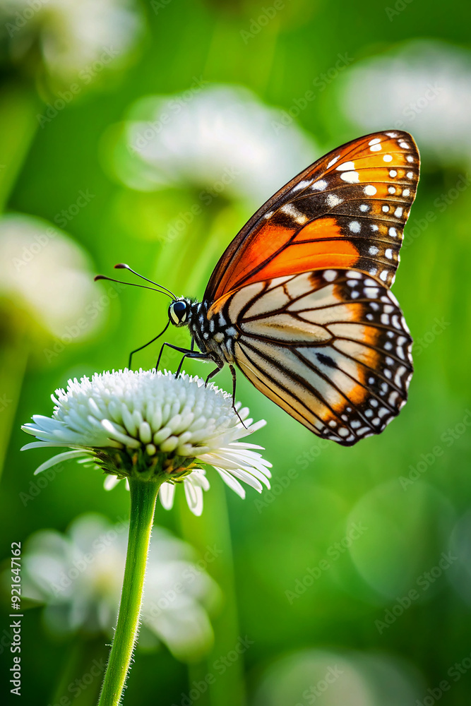 butterfly on a flower. butterfly on a flower.