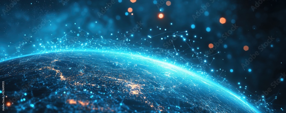 Obraz premium Global Network Connection.