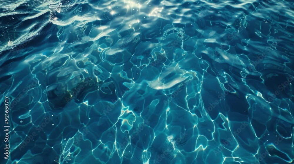 Fototapeta premium Azure Waters: A Shimmering Surface