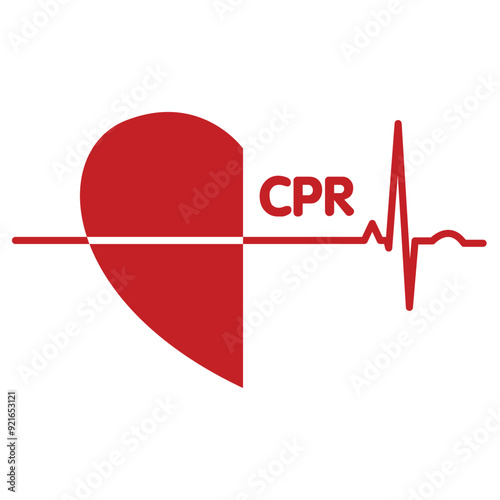 heart cpr medical icon vector design	
