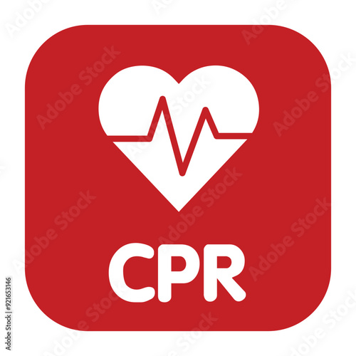 heart cpr medical icon vector design	
