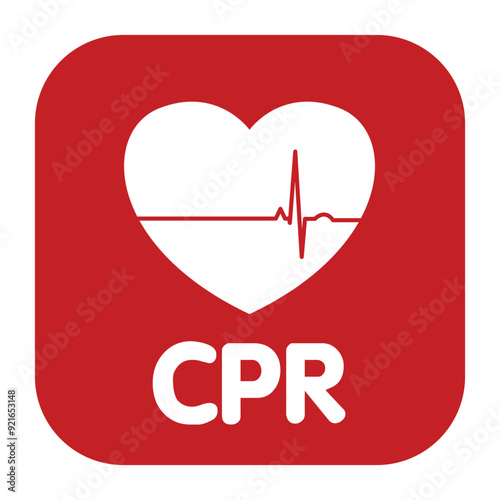 heart cpr medical icon vector design	
