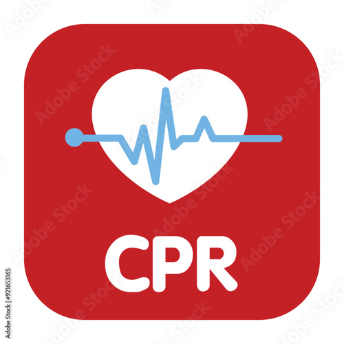 heart cpr medical icon vector design	
