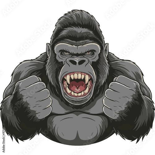 The Gorilla is Angry, Vector Design