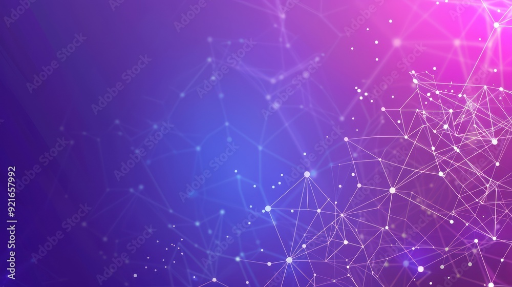 Abstract Network Connections - Purple and Pink Abstract Network Connections - Purple and Pink