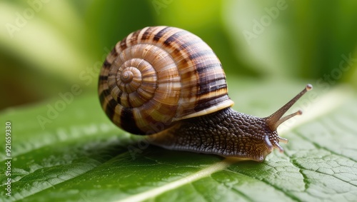 snail on leaf