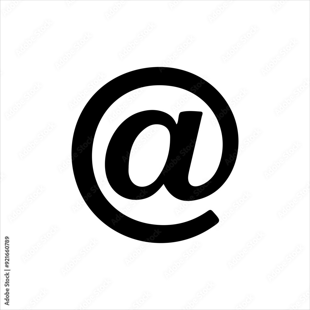 Email symbol icon silhouette vector illustration design on white background. Email symbol icon silhouette vector illustration design on white background.