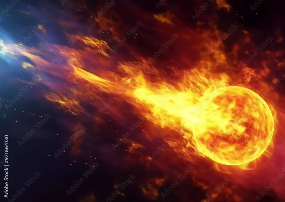 Solar system with sun in the sky. 3d render illustration. Solar system with sun in the sky. 3d render illustration.
