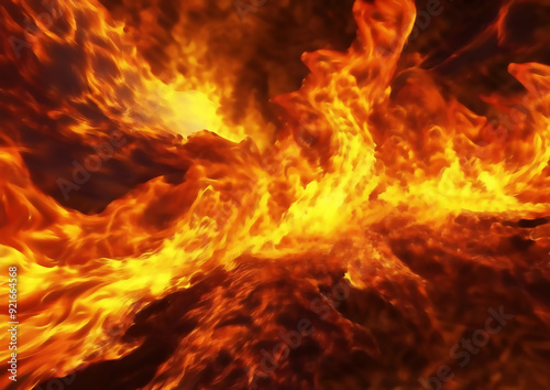 fiery explosion background