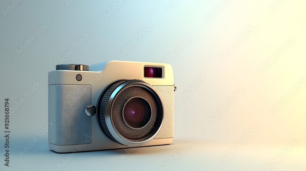 Compact Digital with Zoom on White Background Compact Digital with Zoom on White Background