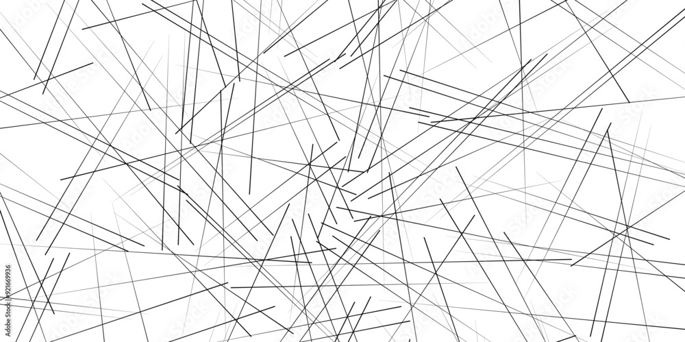 Fototapeta premium Trendy random diagonal lines image. Chaotic abstract line seamless pattern.
