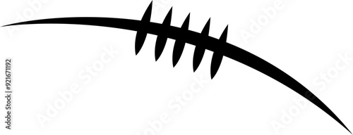 Vector pattern design oval ball in sports american football popular sport competition to find winner, American Football vector file, isolated on transparent background, used for sports, website.