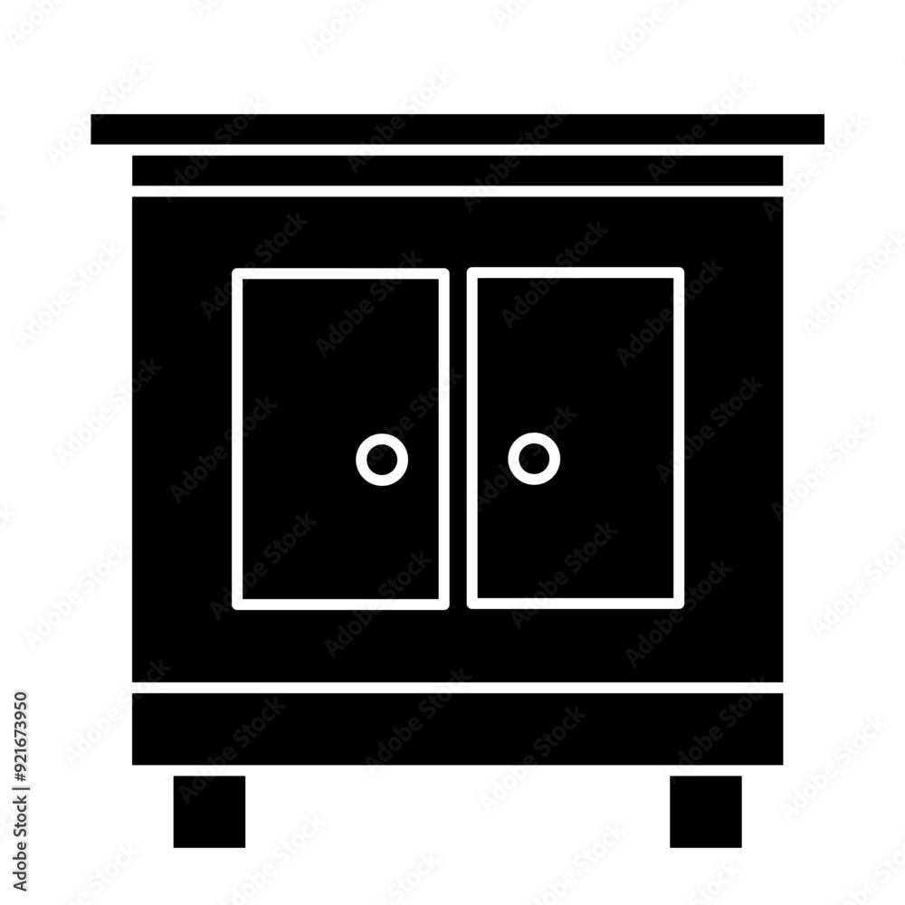 cupboard icon vector simple design illustration cupboard icon vector simple design illustration