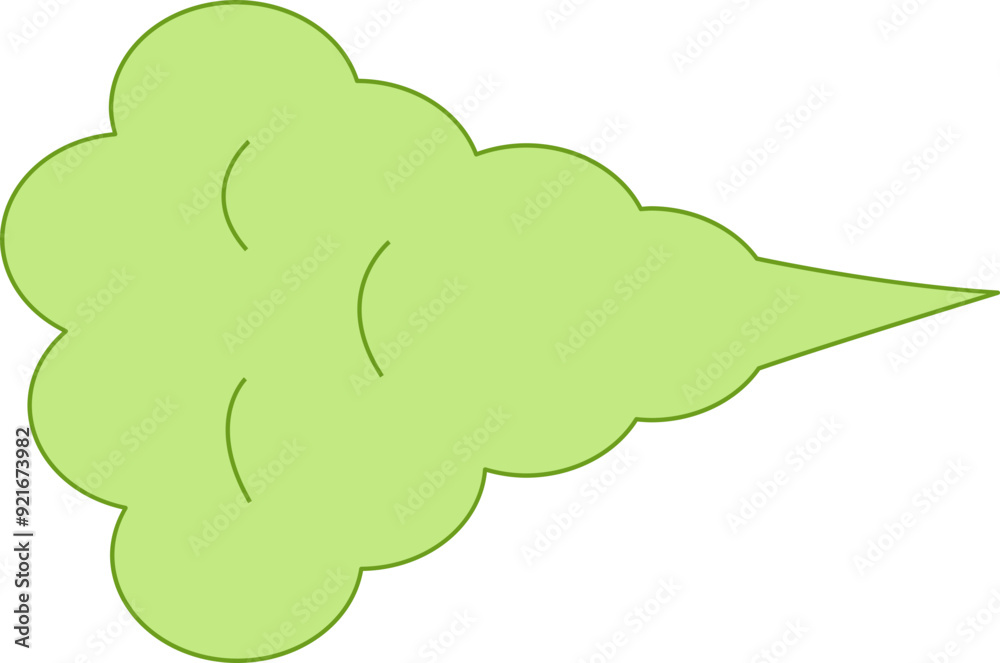 Fart green air poison comic effect Fart green air poison comic effect