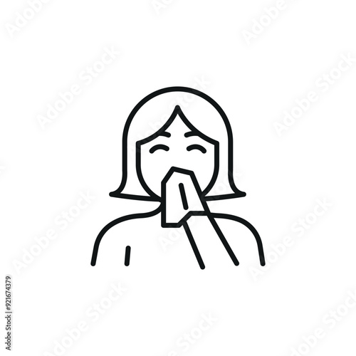 Allergy snot icon. Simple allergy snot icon for social media, app, and web design. Vector illustration.